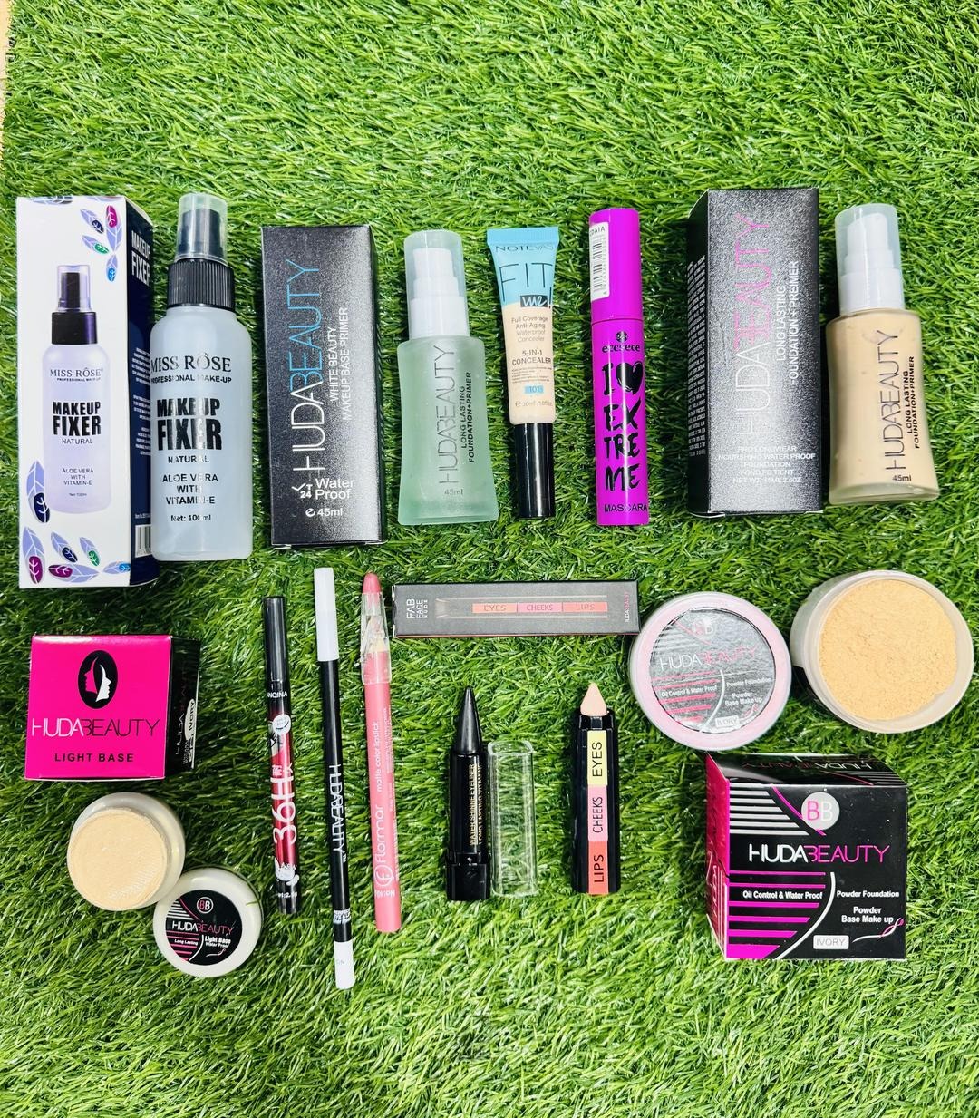 12 in 1 Huda Beauty Makeup Set for Pakistani Skin