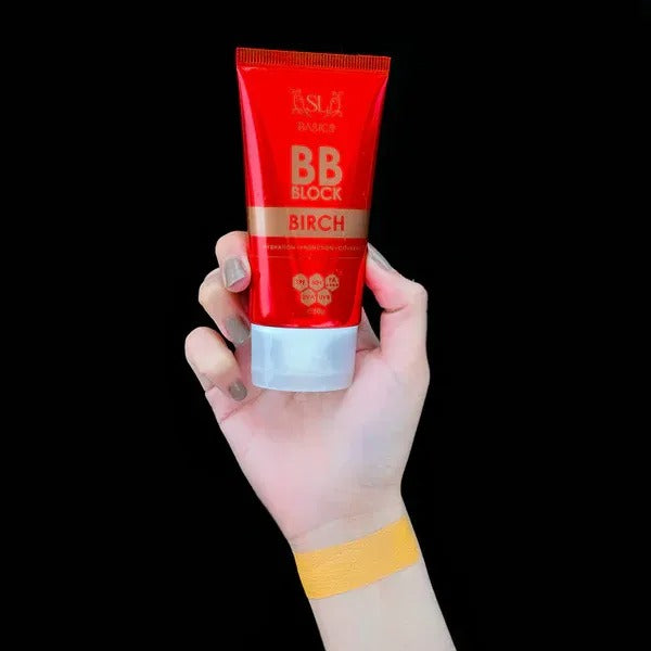SL Basics BB Block SPF 50+ Tinted Sunscreen – Hydrating BB Cream With Vitamin E & Lotus Extract (50ml)