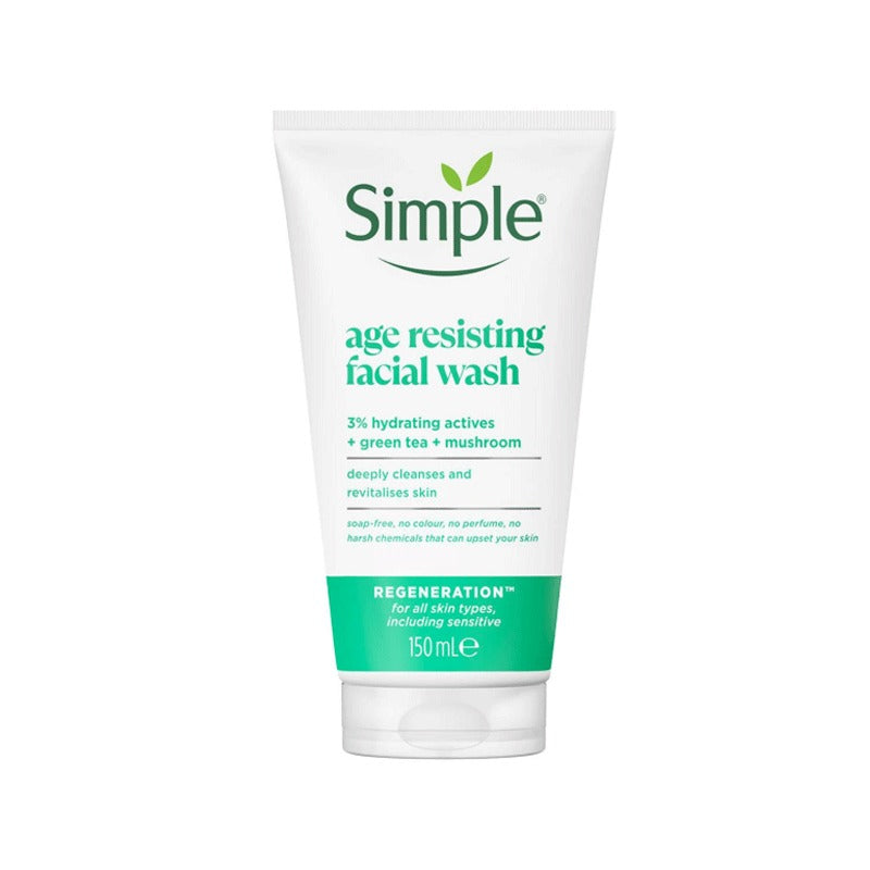 Simple Age Resistance Facial Wash – Hydrating Face Cleanser For Soft, Smooth & Fresh Skin