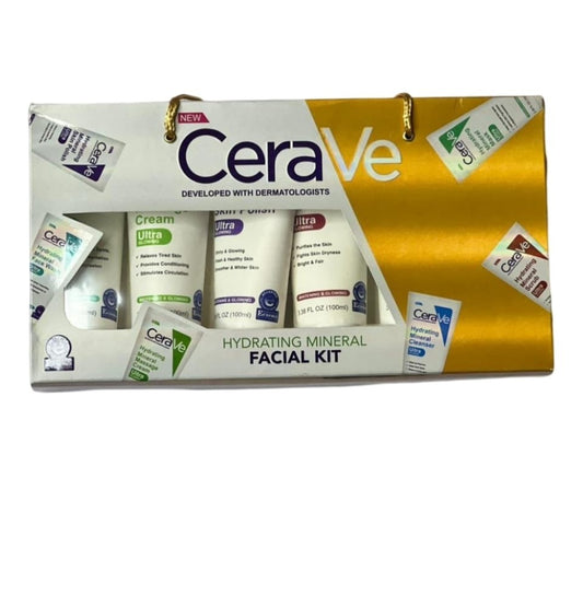 CeraVe 6 in 1 Hydrating MInerals Facial Kit For Cleansing And Brightening And Glowing Skin