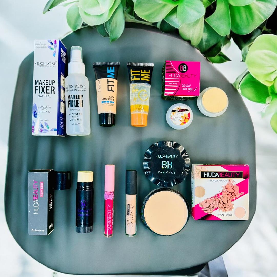 8 in 1 Huda Beauty Makeup Set For Pakistani Skin